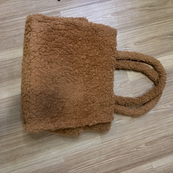 Wild Fable Sherpa Tote Bag – Cozy Brown - Picture 4 of 6